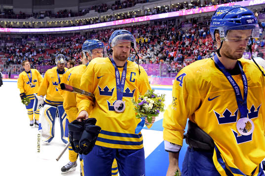 Sveriges Niklas Kronwall lämar isen