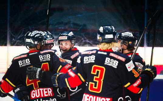 Djurgårdens spelare jublar