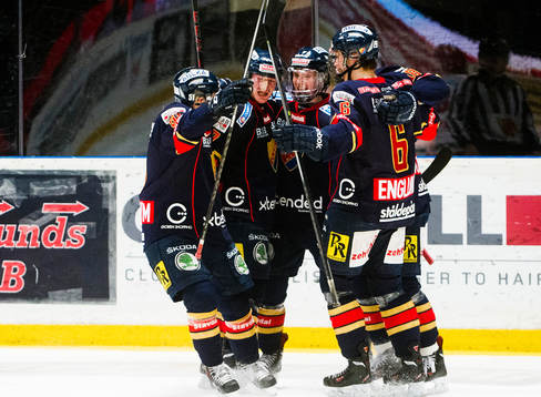 Djurgårdens spelare jublar