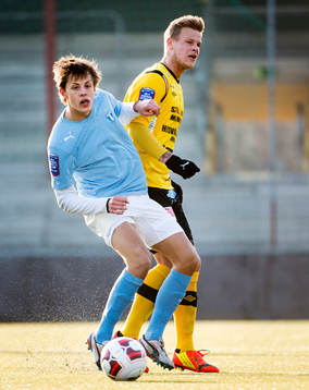 Mjällbys David Löfqvist och Malmös Emil Kjellner