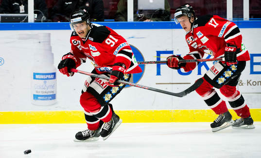 Malmö Redhawks Björn Svensson och Daniel Viksten