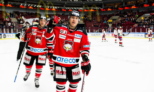Malmö Redhawks Joey Tenute gör 3-0 och därmed sitt andra