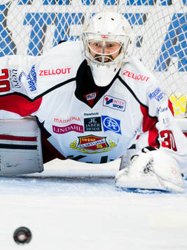 Almtunas målvakt Alexander Sahlin