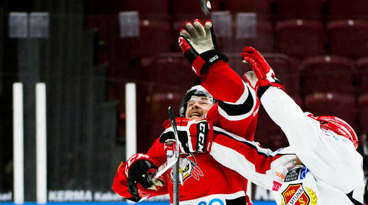 Malmö Redhawks Nicklas Jadeland och Almtunas Victor