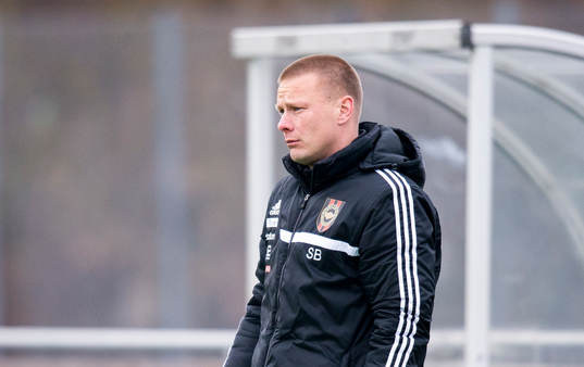 under en träningsmatch i fotboll mellan Brommapojkarna och