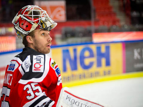 Örebros målvakt Tim Sandberg i SHL mellan Örebro och