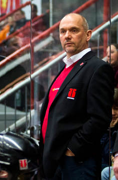 Örebros tränare Kenta Johansson och Håkan Åhlund,