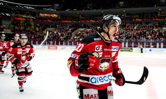 Malmö Redhawks Henrik Hetta jublar