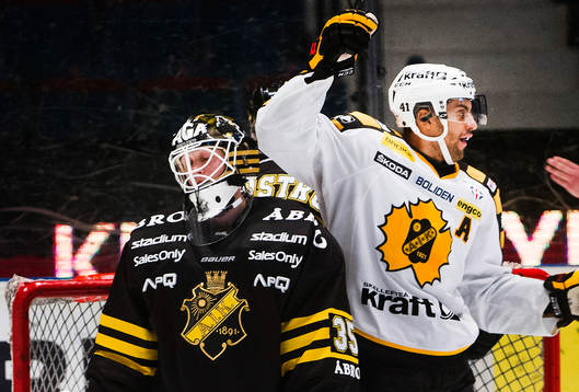 s målvakt Alexander Hamberg  deppar