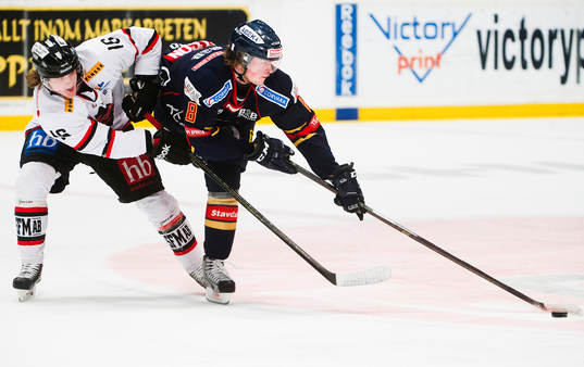 Asplövens Johan Porsberger och Djurgårdens Linus Arnesson