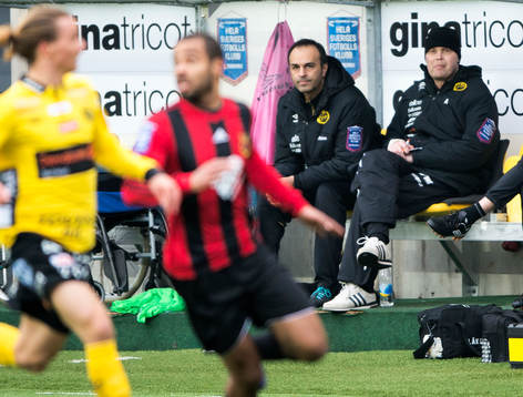 Elfsborgs tränare Jan Mian och manager Klas Ingesson på