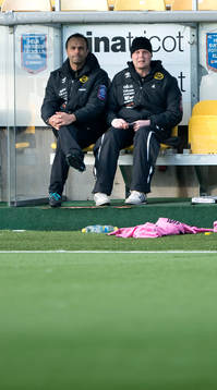 Elfsborgs tränare Jan Mian och manager Klas Ingesson