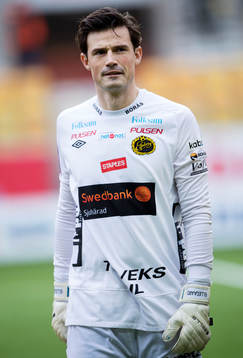 Elfsborgs målvakt Kevin Stuhr-Ellegaard  innan