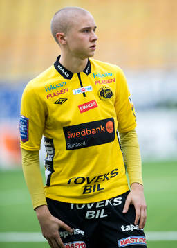 Elfsborgs Sebastian Holmén innan fotbollsmatchen i Svenska