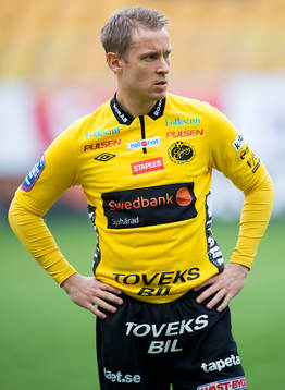 Elfsborgs Andreas Klarström innan fotbollsmatchen i