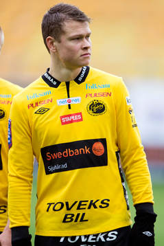 Elfsborgs Viktor Claesson innan fotbollsmatchen i Svenska