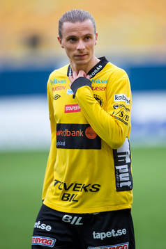 Elfsborgs Niklas Hult innan fotbollsmatchen i Svenska Cupen