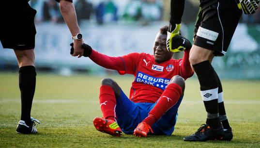 Helsingborgs David Accam deppar