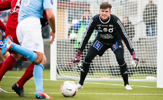 Degerfors målvakt August Strömberg