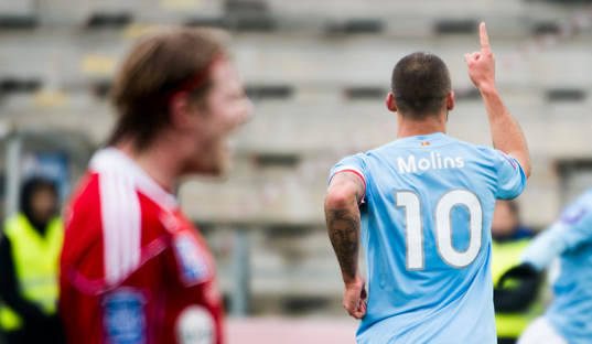 Malmös Guillermo Molins jublar