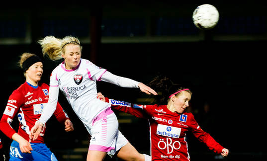 FC Rosengårds Amanda Ilestedt med en nick på mål i sista