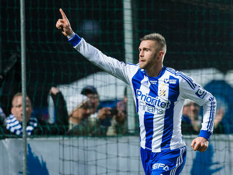 IFK Göteborgs Kjetil Waehler jublar