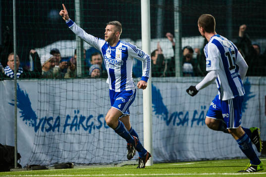 IFK Göteborgs Kjetil Waehler jublar