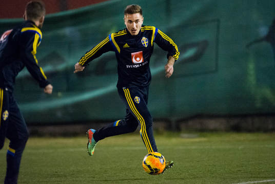 Bläddra bland fler bilder av Fotboll, Sverige A, Träning