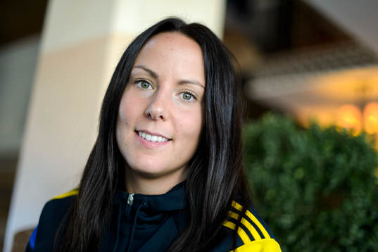 Sveriges målvakt Carola Söberg