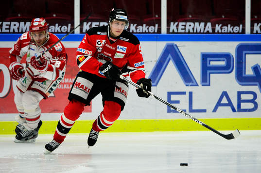 Timrås Per Hallin och Malmö Redhawks Johan Björk