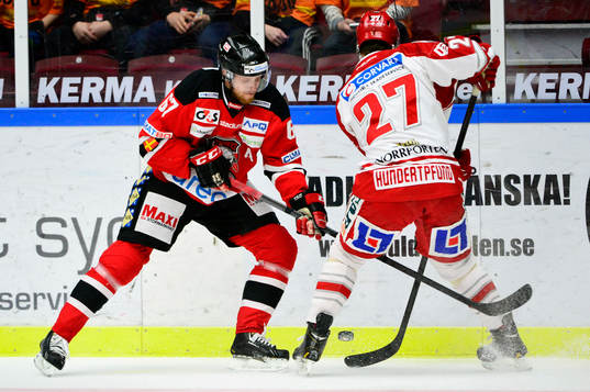 Malmö Redhawks Tobias Ericsson och Timrås Thomas
