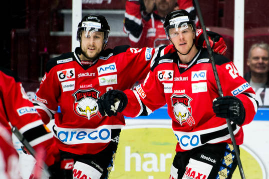 Malmö Redhawks Marcus Olsson spelar sin första match för