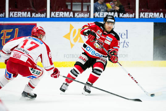 Malmö Redhawks Joey Tenute och Timrås Anton Wedin