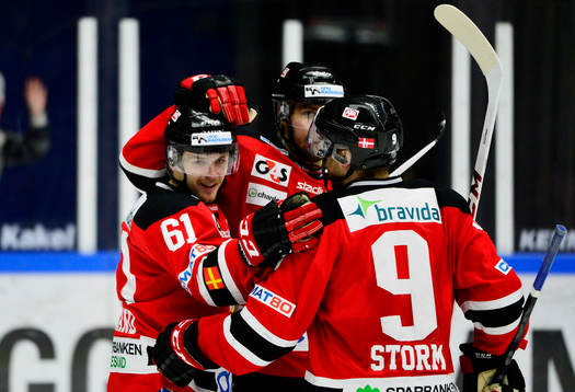 Malmö Redhawks Nicklas Jadeland jublar