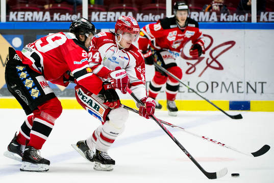 Malmö Redhawks Tomas Kollar och Timrås Andreas Molinder