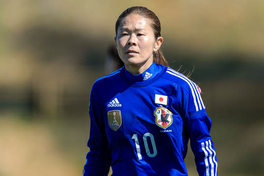 Japans Homare Sawa i matchen mellan Japan och USA