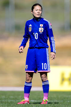 Japans Homare Sawa i matchen mellan Japan och USA