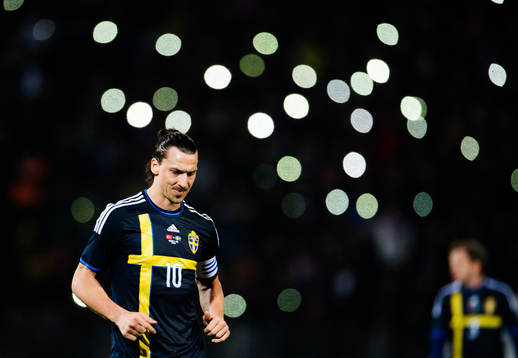 Sveriges  Zlatan Ibrahimovic  deppar