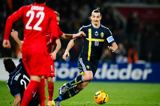 Sveriges  Zlatan Ibrahimovic