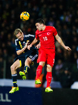 Sveriges  Pontus Wernbloom  och Turkiets Mevlut Erdic