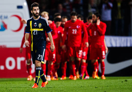 Sveriges  Jimmy Durmaz  deppar