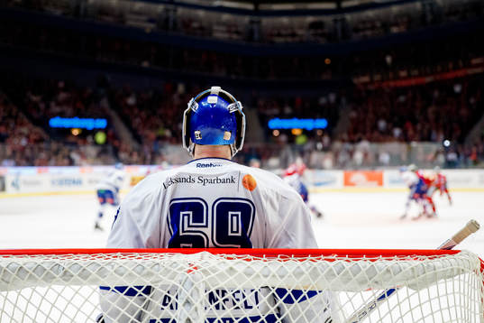 Leksands målvakt Oscar Ahlsenfelt