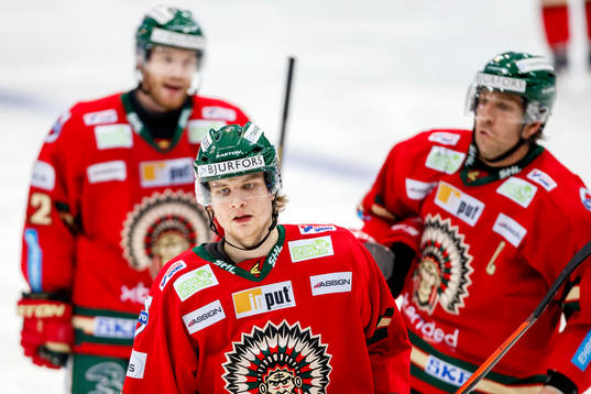 Frölundas Max Görtz deppar