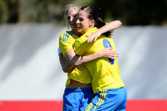 Bläddra bland fler bilder av Fotboll, Dam, Algarve Cup, Sverige - USA