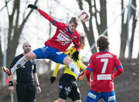 Mjällbys Andreas Blomqvist och Örgrytes Andreas Östling