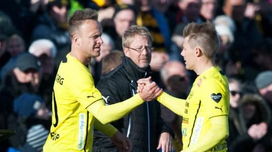 Mjällbys tränare Lasse Jacobsson bytte skyttekungar
