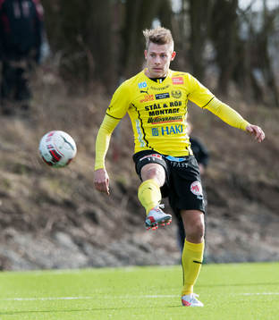 Mjällbys Patrik Ingelsten i Svenska Cupen mellan Mjällby