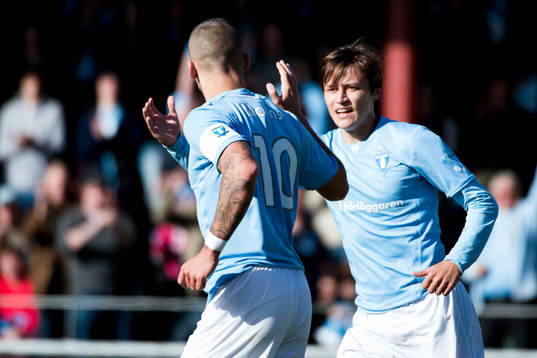 Malmös Simon Thern jublar
