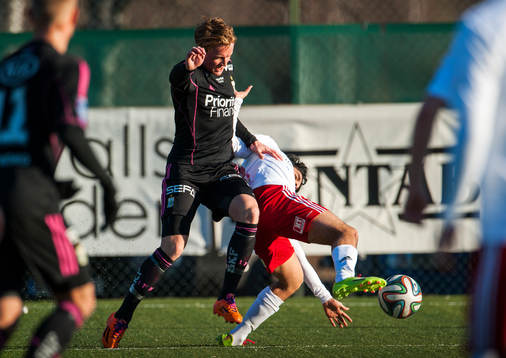 under fotbollsmatchen i Svenska Cupen mellan Hudiksvalls FF
