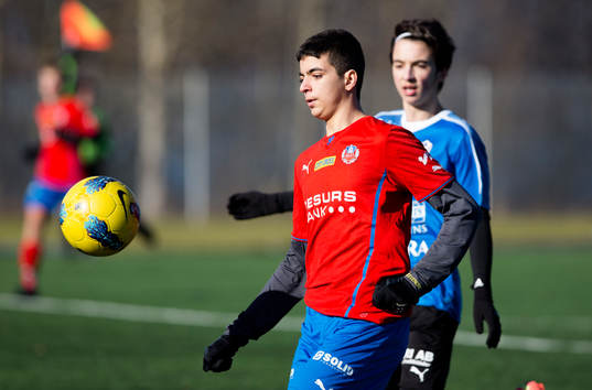 under fotbollsmatchen i Tipselit cup mellan Halmstad och